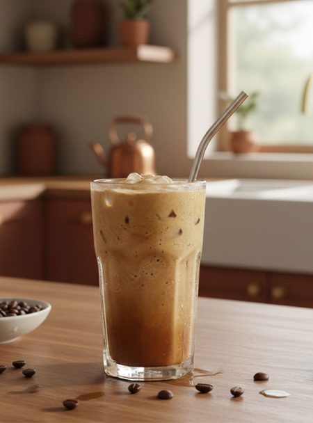Smoothie-Café-Frappé-Hyperprotéiné-Sans-Gluten